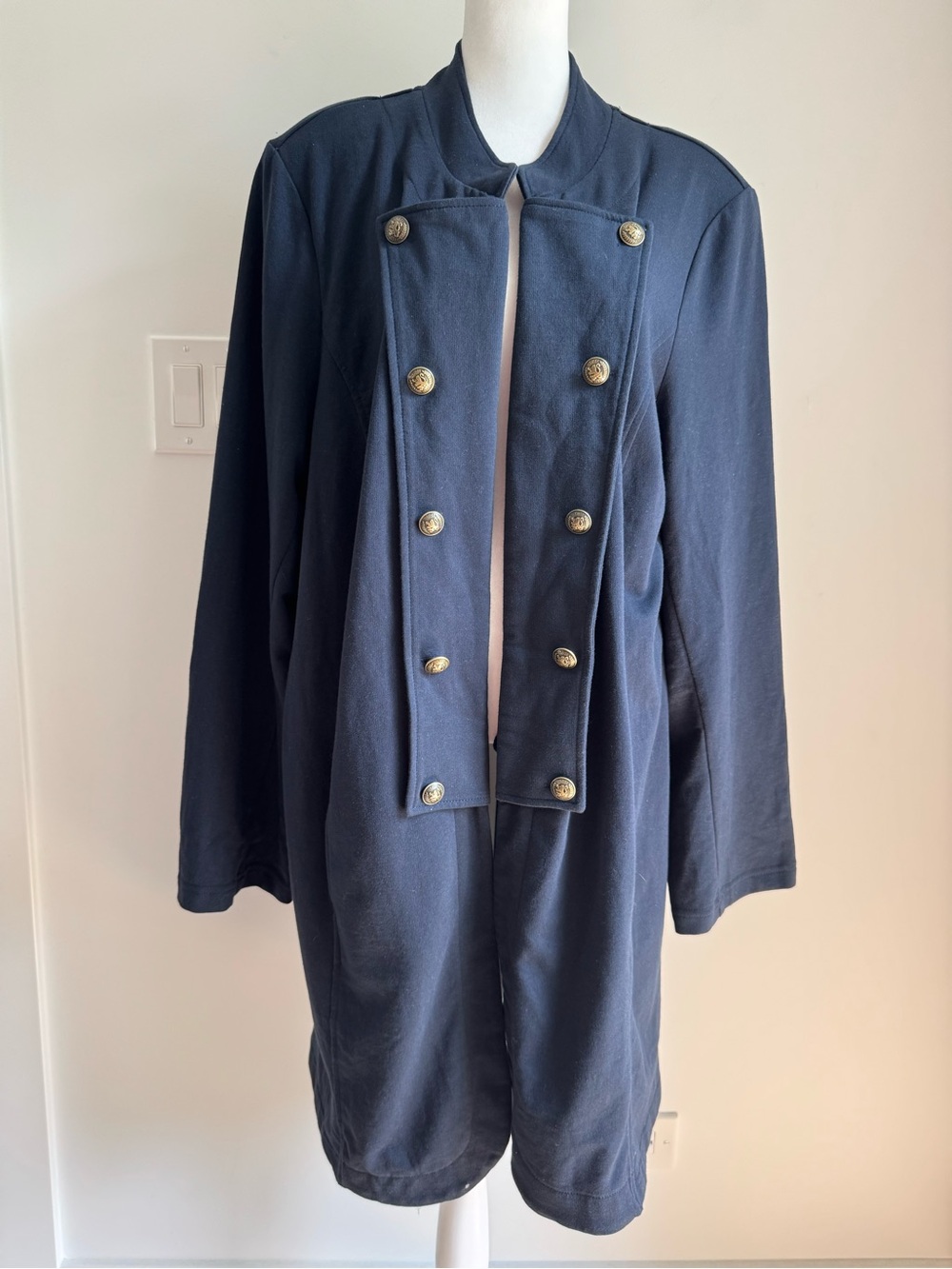 Tommy Hilfiger Military Band Jacket Open Front Women’s Plus Size 3X NEW
